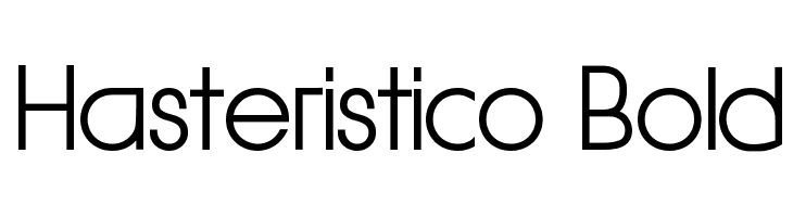 Hasteristico Bold Font