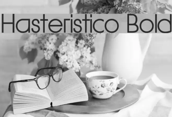 Hasteristico Bold Font examples