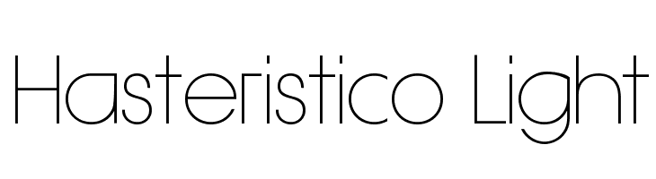 Hasteristico Light Font
