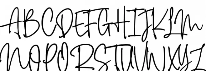 Hastery Signature Fuentes MAYÚSCULAS