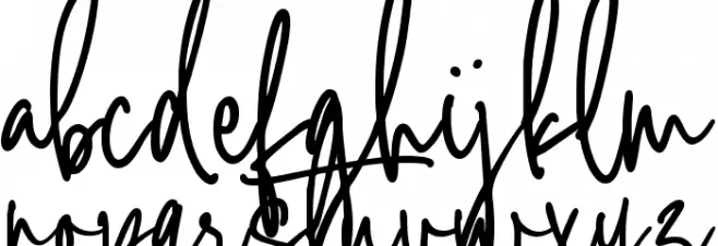 Hastery Signature Caratteri MINUSCOLO