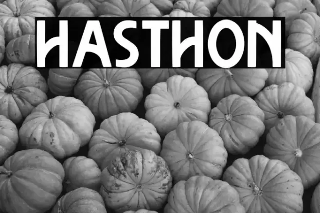 Hasthon Font examples