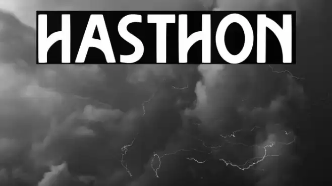 Hasthon Font examples