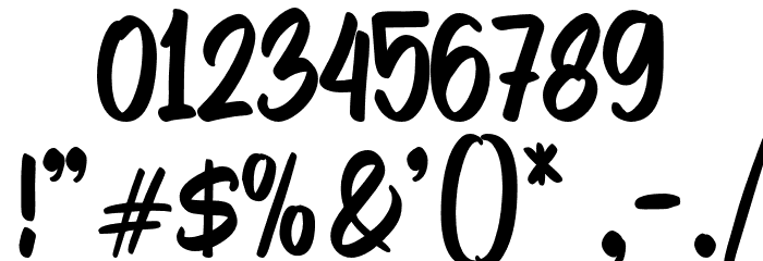HastifeScriptDEMO-Regular Font OTHER CHARS