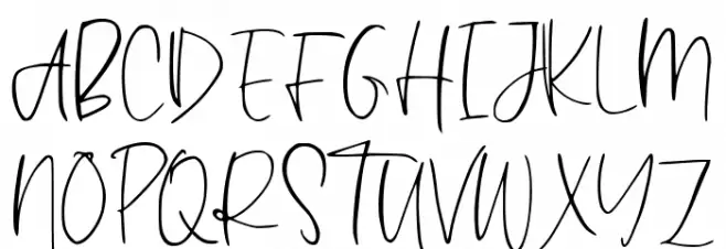 Hastina Font UPPERCASE