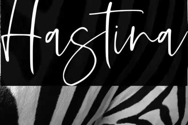 Hastina Font examples
