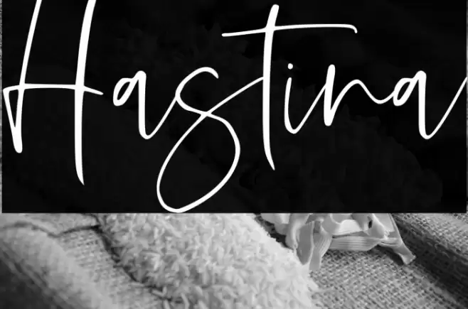 Hastina Font examples