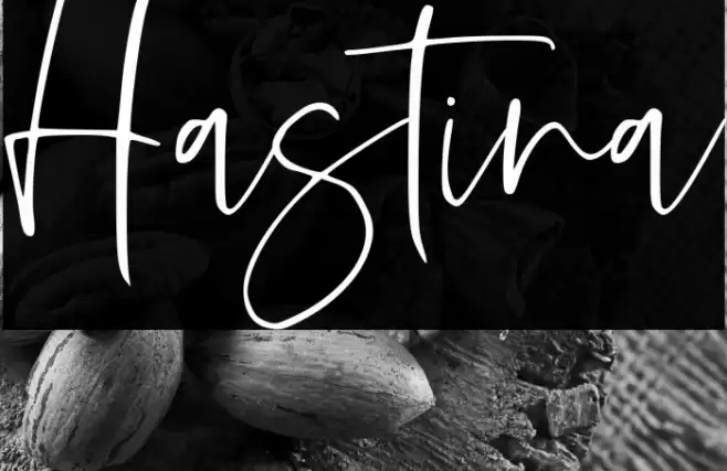 Hastina Font examples