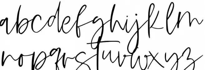 Hastina Font LOWERCASE