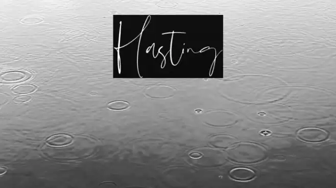 Hasting Font examples