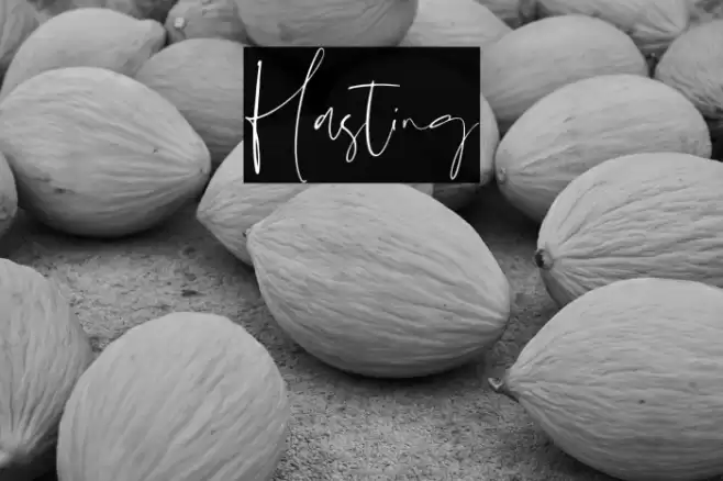 Hasting Font examples