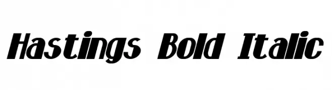 Hastings Bold Italic  Frei Schriftart Herunterladen