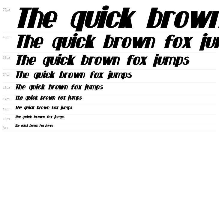 Hastings Bold Italic Waterfall