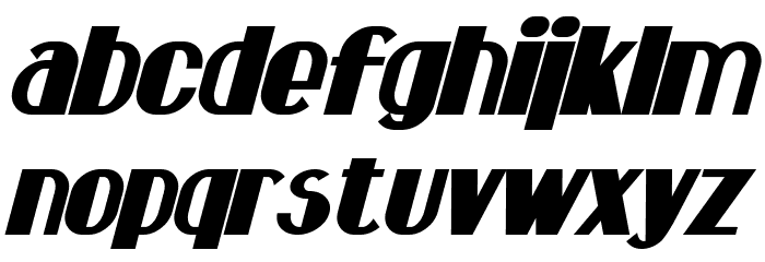 Hastings Bold Italic Font LOWERCASE