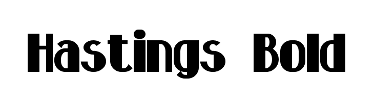 Hastings Bold Шрифта