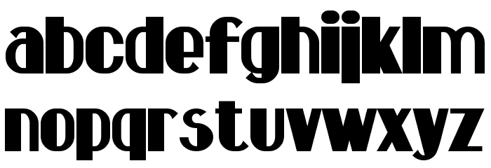 Hastings Bold Font LOWERCASE