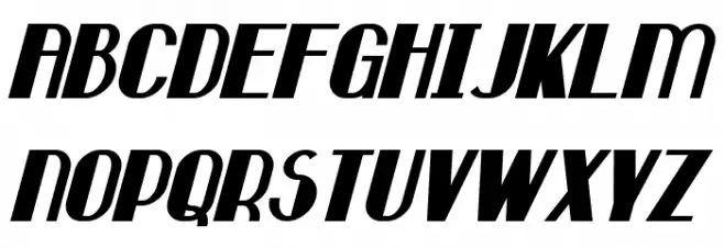 Hastings Italic 字体 大写