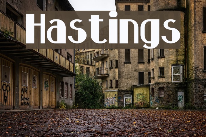 Hastings Font examples