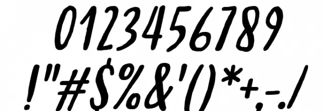 Hastoler Italic Font OTHER CHARS