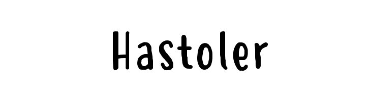 Hastoler Font