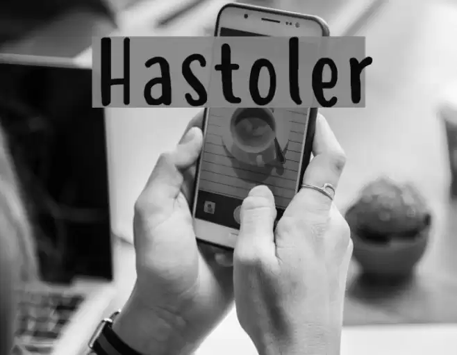 Hastoler Font examples