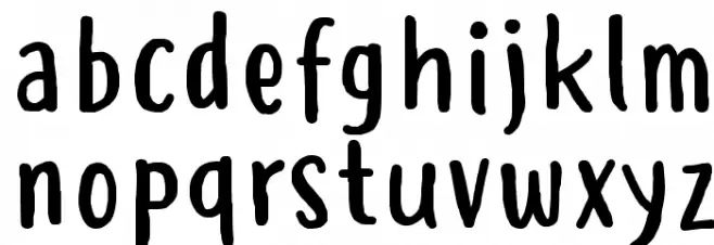 Hastoler फ़ॉन्ट लोअरकेस