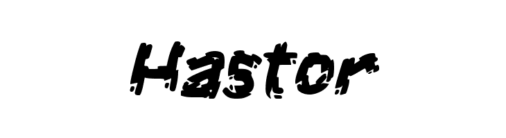 Hastor  フリーフォントのダウンロード