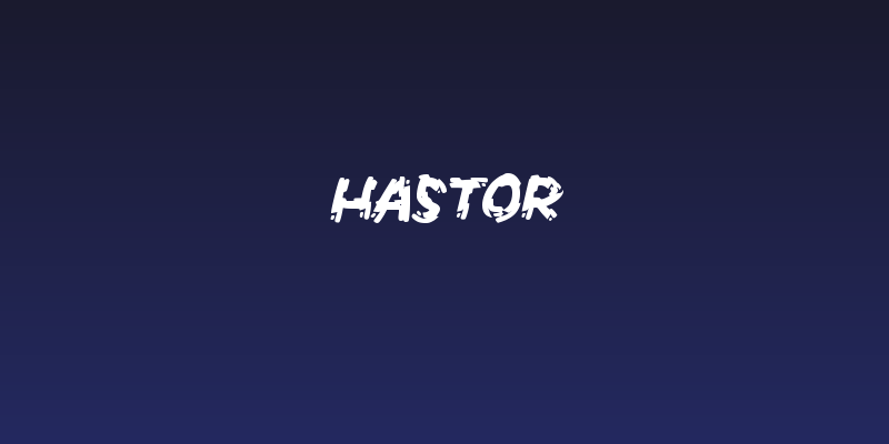 Hastor Social Header