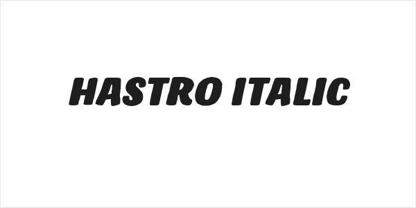 Hastro Italic Logo