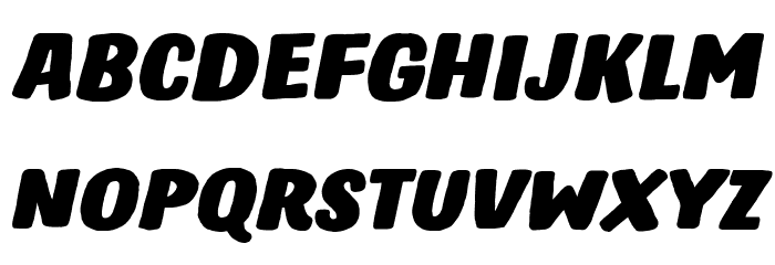 Hastro Italic Font LOWERCASE