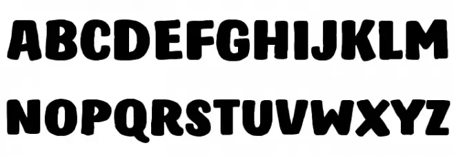 Hastro Font UPPERCASE