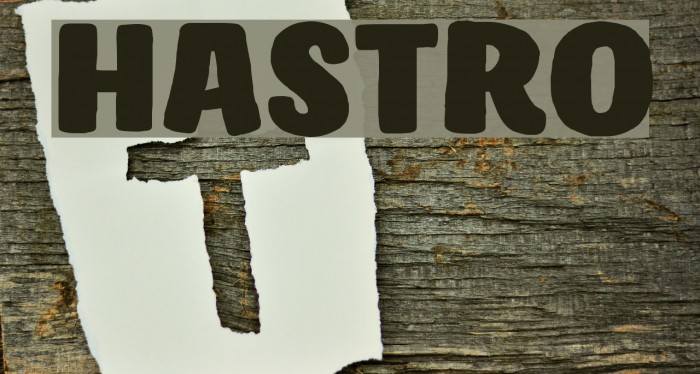 Hastro Font examples