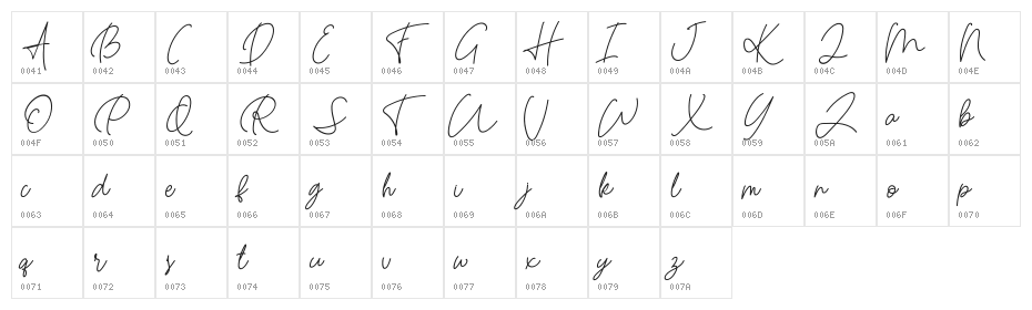 Hastron FREE Character Map