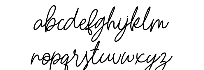 Hastron FREE Font LOWERCASE