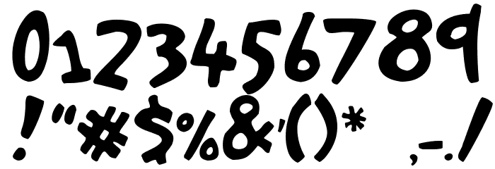 Hasty-Pudding Font OTHER CHARS