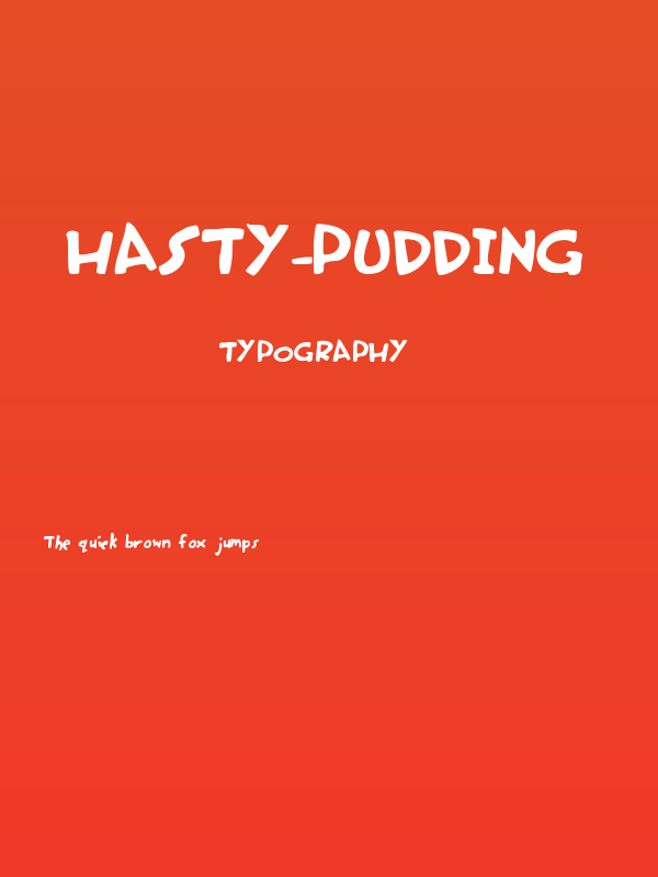 Hasty-Pudding Poster
