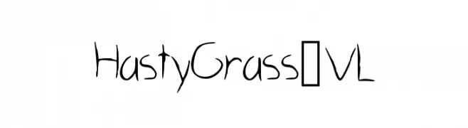 HastyGrass_VL  免费字体下载