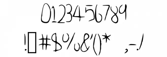 HastyGrass_VL Font OTHER CHARS