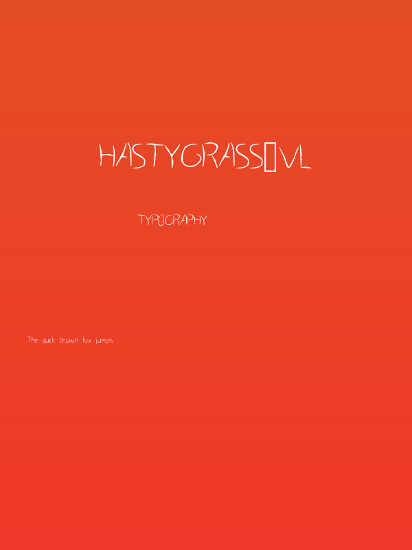 HastyGrass_VL Poster