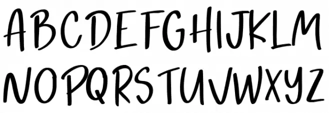 Haswick Font UPPERCASE