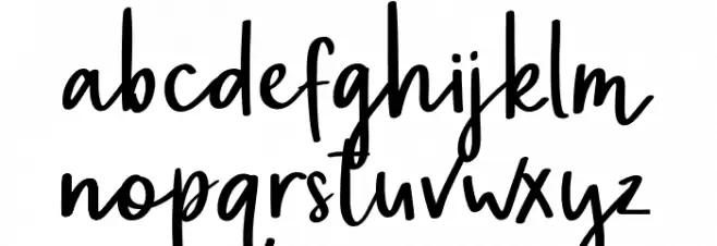 Haswick Font LOWERCASE