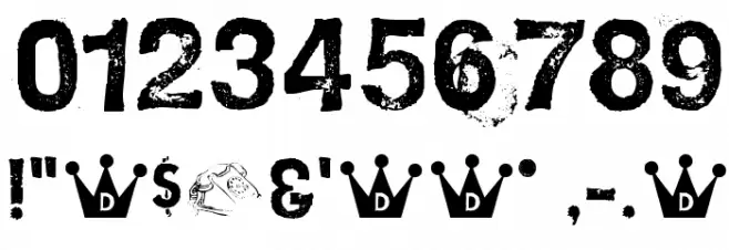 HatCheck- Font OTHER CHARS