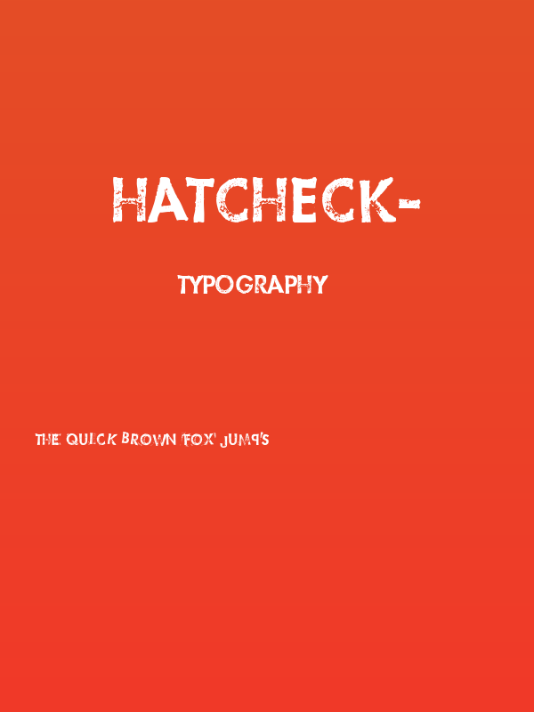 HatCheck- Poster