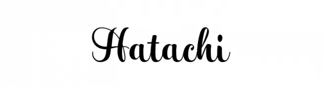 Hatachi  Frei Schriftart Herunterladen