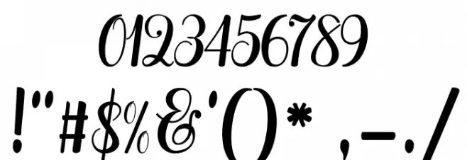 Hatachi Font OTHER CHARS