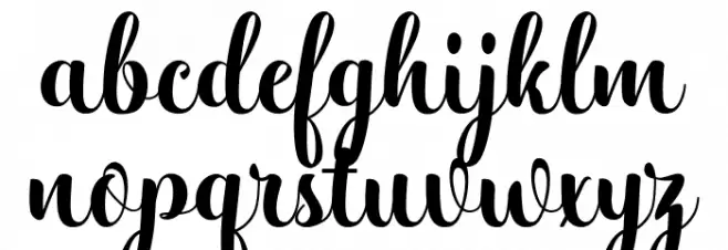 Hatachi फ़ॉन्ट लोअरकेस