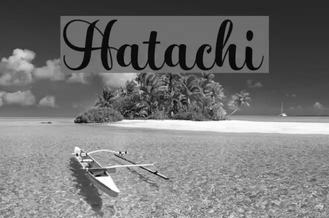 Hatachi Font examples