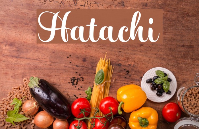 Hatachi Font examples