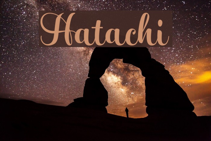Hatachi Font examples