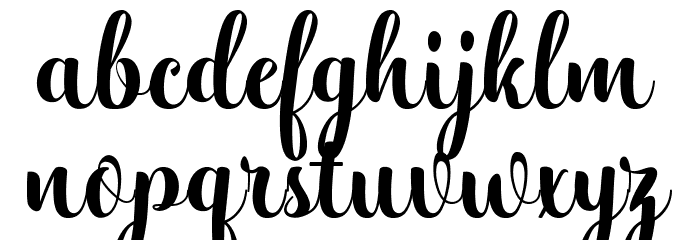 Hatachi Font LOWERCASE